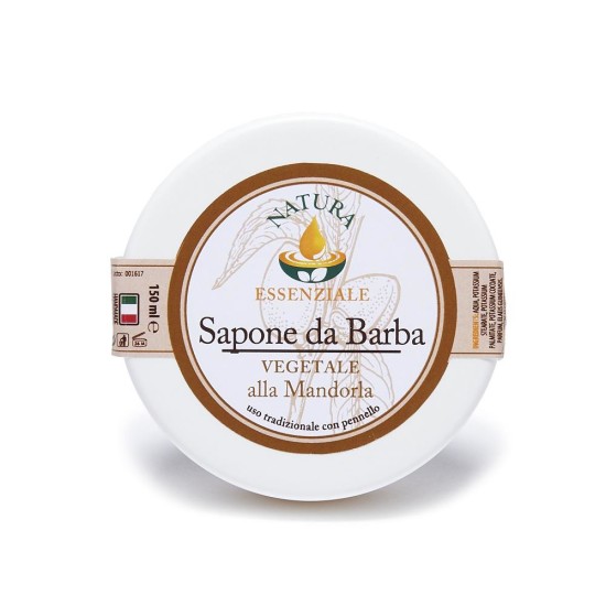 Sapone da barba vegetale alla mandorla | Schiuma cremosa e rasatura tradizionale Sapone da barba vegetale alla mandorla | Schiuma cremosa e rasatura tradizionale
